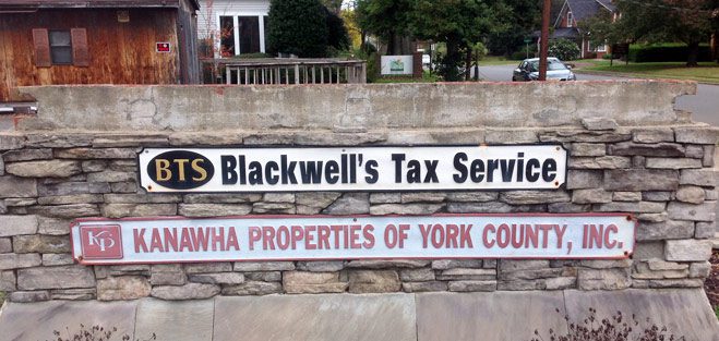 Blackwell's Tax Service Sign